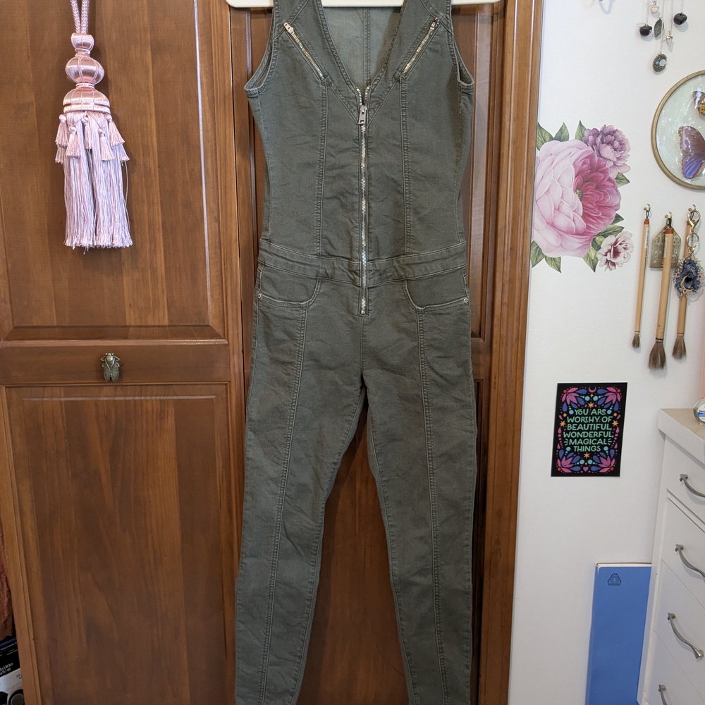 Guess Sage Green Jumpsuit